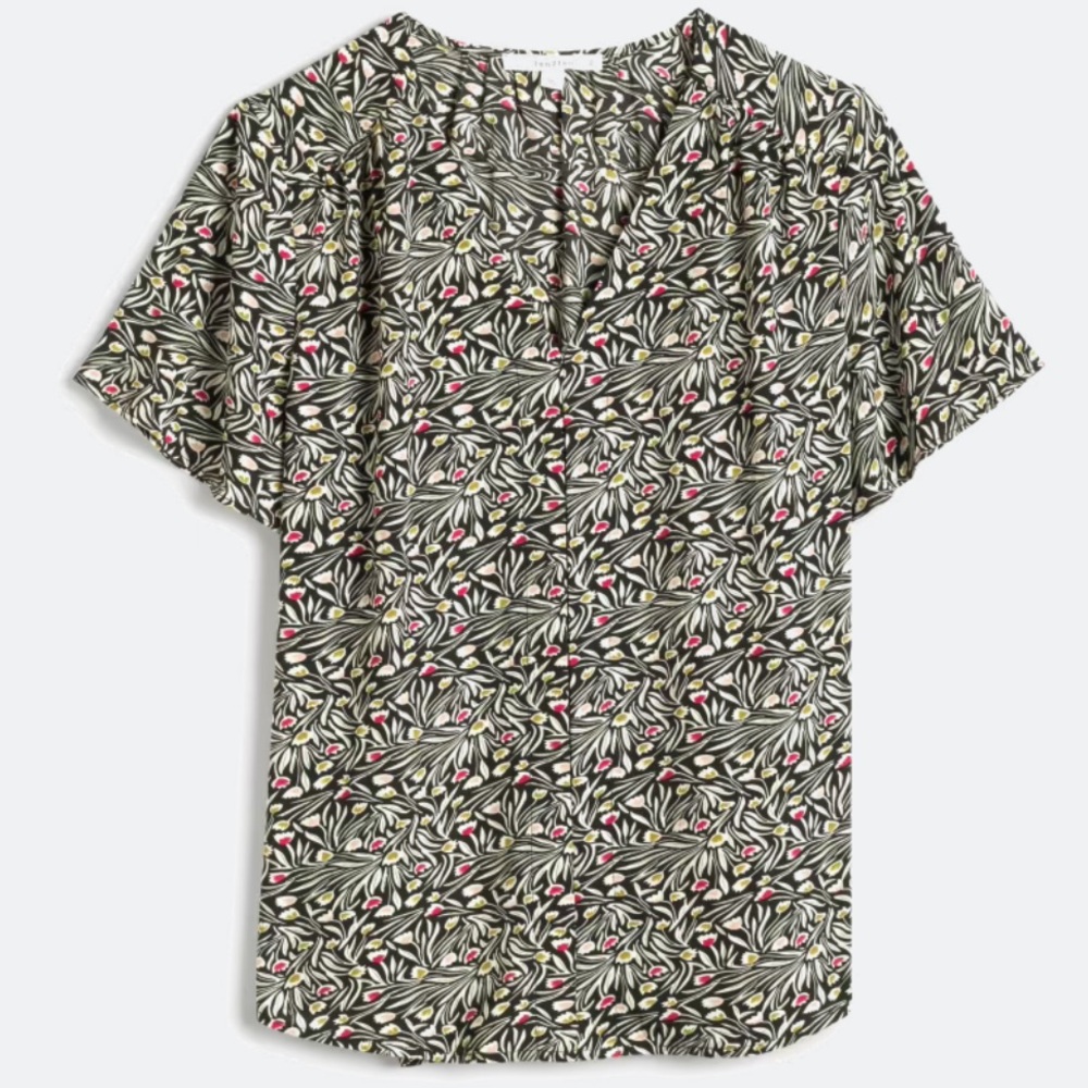 Fun 2 Fun Keily Flutter Sleeve Blouse Size XL